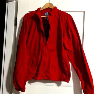 Johnson Motors James Dean reproduction red dry-waxed cotton jacket size L